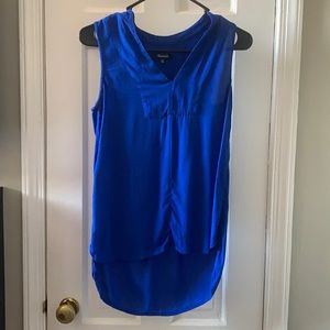 Madewell Flowy Cobalt Blue Top
